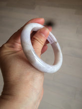Load image into Gallery viewer, 56.5mm Certified type A 100% Natural light green/light purple/white Jadeite bangle J108-0529