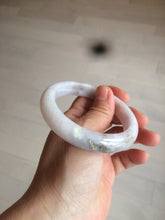Load image into Gallery viewer, 56.5mm Certified type A 100% Natural light green/light purple/white Jadeite bangle J108-0529