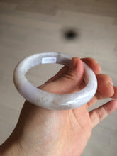 Load image into Gallery viewer, 56.5mm Certified type A 100% Natural light green/light purple/white Jadeite bangle J108-0529
