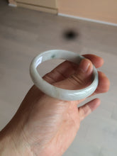 Load image into Gallery viewer, 52mm certified Type A 100% Natural green/white oval Jadeite Jade bangle AR70-4208