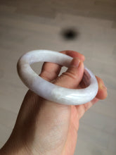 Load image into Gallery viewer, 56.5mm Certified type A 100% Natural light green/light purple/white Jadeite bangle J108-0529