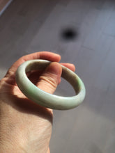 Load image into Gallery viewer, 50.5mm Certified Type A 100% Natural sunny green/purple oval Jadeite Jade bangle AT1-0683