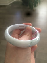 Load image into Gallery viewer, 56mm Type A 100% Natural green/white Jadeite Jade bangle Z15