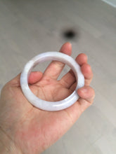 Load image into Gallery viewer, 56.5mm Certified type A 100% Natural light green/light purple/white Jadeite bangle J108-0529