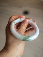 Load image into Gallery viewer, 59.7mm certified 100% Natural green/purple/white/brown jadeite Jade bangle J107-0542