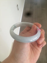 Load image into Gallery viewer, 56mm Type A 100% Natural green/white Jadeite Jade bangle Z15