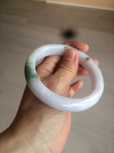 Load image into Gallery viewer, 59.7mm certified 100% Natural green/purple/white/brown jadeite Jade bangle J107-0542
