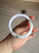 Load image into Gallery viewer, 59.7mm certified 100% Natural green/purple/white/brown jadeite Jade bangle J107-0542