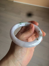 Load image into Gallery viewer, 59.7mm certified 100% Natural green/purple/white/brown jadeite Jade bangle J107-0542