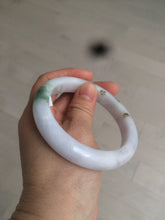 Load image into Gallery viewer, 59.7mm certified 100% Natural green/purple/white/brown jadeite Jade bangle J107-0542