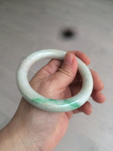Load image into Gallery viewer, 55.7mm Certified type A 100% Natural sunny green/purple chubby round cut Jadeite bangle N83-8922