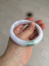 Load image into Gallery viewer, 59.7mm certified 100% Natural green/purple/white/brown jadeite Jade bangle J107-0542