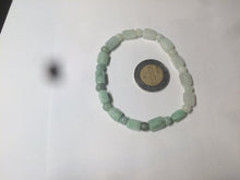 Load image into Gallery viewer, 100% natural type A icy green/purple jadeite jade beads bracelet AQ83