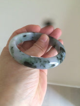 Load image into Gallery viewer, 55.3mm certified Type A 100% Natural dark green/purple Jadeite Jade bangle AC57-5788