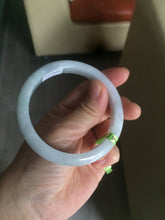 Load image into Gallery viewer, 57.7mm Type A 100% Natural green/white jadeite jade bangle Q30-5744