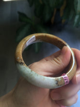 Load image into Gallery viewer, 58mm Certified 100% natural Type A yellow/brown/purple jadeite jade bangle A44-3379