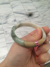 Load image into Gallery viewer, 52.6mm 100% natural Type A green/yellow/white jadeite jade bangle Z16