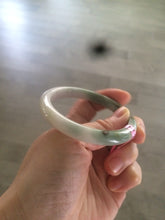 Load image into Gallery viewer, 53.6mm 100% natural Type A green/brown/white/light pink jadeite jade bangle Z18