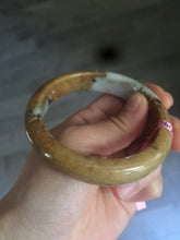 Load image into Gallery viewer, 58mm Certified 100% natural Type A yellow/brown/purple jadeite jade bangle A44-3379