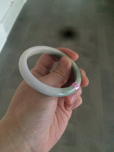 Load image into Gallery viewer, 53.6mm 100% natural Type A green/brown/white/light pink jadeite jade bangle Z18