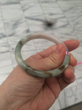 Load image into Gallery viewer, 53.6mm 100% natural Type A green/brown/white/light pink jadeite jade bangle Z18