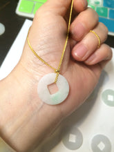 Load image into Gallery viewer, 18-19.6mm Type A 100% Natural sunny green/ light purple/white Jadeite Jade ancient Chinese coin pendant group AT75