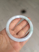 Load image into Gallery viewer, 57.8mm certified 100% natural light green/purple/orange (福禄寿) round cut jadeite jade bangle M74-3054