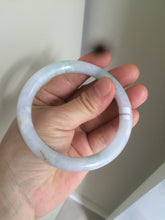 Load image into Gallery viewer, 57.8mm certified 100% natural light green/purple/orange (福禄寿) round cut jadeite jade bangle M74-3054