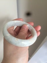 Load image into Gallery viewer, 59mm certified 100% natural light green/yellow jadeite jade bangle M77-0706