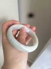 Load image into Gallery viewer, 59mm certified 100% natural light green/yellow jadeite jade bangle M77-0706
