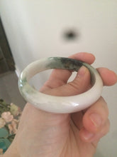 Load image into Gallery viewer, 56.7mm type A 100% Natural green/purple/pink/white (福禄寿) Jadeite Jade bangle G52