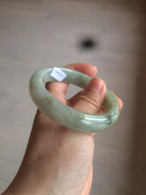 Load image into Gallery viewer, 54.9mm certified type A 100% Natural light green/brown jadeite jade bangle C80-4215