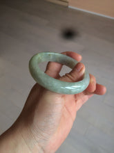 Load image into Gallery viewer, 54.9mm certified type A 100% Natural light green/brown jadeite jade bangle C80-4215