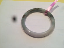 Load image into Gallery viewer, 53.6mm 100% natural Type A green/brown/white/light pink jadeite jade bangle Z18