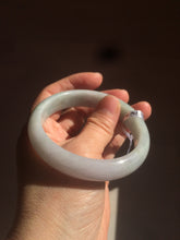 Load image into Gallery viewer, 56.5mm certified 100% natural Type A green purple jadeite jade bangle AM22-2821