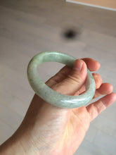 Load image into Gallery viewer, 54.9mm certified type A 100% Natural light green/brown jadeite jade bangle C80-4215
