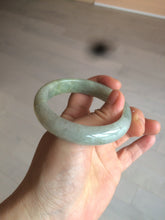 Load image into Gallery viewer, 54.9mm certified type A 100% Natural light green/brown jadeite jade bangle C80-4215
