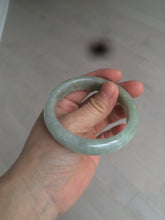 Load image into Gallery viewer, 54.9mm certified type A 100% Natural light green/brown jadeite jade bangle C80-4215
