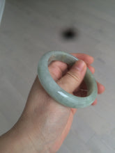 Load image into Gallery viewer, 54.9mm certified type A 100% Natural light green/brown jadeite jade bangle C80-4215