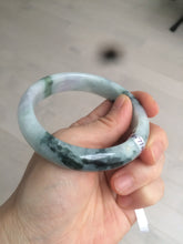 Load image into Gallery viewer, 58.8mm Certified Type A 100% Natural light green/purple jadeite jade bangle Q98-1403