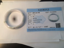 Load image into Gallery viewer, 59.8mm Certified 100% Natural Type A green white purple Jadeite Jade bangle AM21-9549
