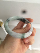 Load image into Gallery viewer, 58.8mm Certified Type A 100% Natural light green/purple jadeite jade bangle Q98-1403