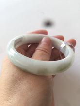 Load image into Gallery viewer, 56.7mm Certified Type A 100% Natural light green Jadeite Jade bangle N7-6528