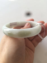 Load image into Gallery viewer, 56.7mm Certified Type A 100% Natural light green Jadeite Jade bangle N7-6528