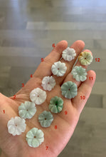 Load image into Gallery viewer, Type A 100Natural light green/purple/white jadeite Jade flower Pendant necklace WP-5