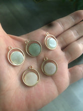 Load image into Gallery viewer, 12mm 100% natural light green/white type A jadeite jade necklace QN-1 (Clearance item)