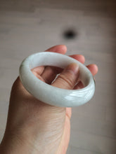 Load image into Gallery viewer, 55mm Certified type A 100% Natural green/white Jadeite bangle C77-7762
