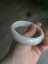 Load image into Gallery viewer, 59mm certified 100% natural light green/yellow jadeite jade bangle M77-0706