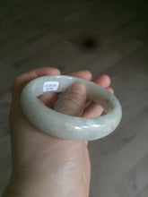 Load image into Gallery viewer, 59mm certified 100% natural light green/yellow jadeite jade bangle M77-0706