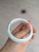 Load image into Gallery viewer, 55mm Certified type A 100% Natural green/white Jadeite bangle C77-7762